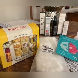 Burt’s Bees + beauty items, spa day, treat yourself!  ALL NEW/unopened/unused
